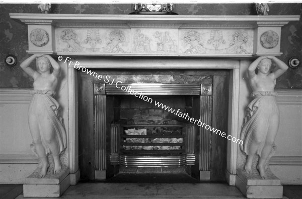 GORMANSTOWN CASTLE  DINING ROOM FIREPLACE